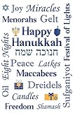 Happy Hanukkah Jewish Notebook Journal Great Holiday Gift For The Festival Of Lights 120 College Ruled Pages 60 Sheets