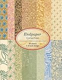 Endpaper Collection 20 Sheets Of Vintage Endpapers For Bookbinding And Other Paper Crafting Projects Vintage Paper Books