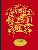 Chinese New Year 2020 Composition Notebook Ancient Chinese Gold Silhouette Rat Small Writing Lined Note Book Lunar New Year Gifts Vol 4
