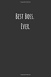 Best Boss Ever Project Planning Lined Notebook Standard Office Diary 1 Subject Black Basic Notebook 100 Pages 6 X 9