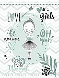 My Cute Girls Diary Guided Journal For Kids Positive Thinking Workbook For More Selfesteem To Learn The Respectful Contact With Myself For 12 Month Gift Book White Pastel Mint