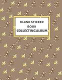 Blank Sticker Book Collecting Album Stickers Album For Collecting Stickers For Kids 24 100 Pages 85 X 11 Monkey Pattern