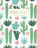 20202021 Academic Planner July 2020 June 2021 Watercolor Cactus Cover 20202021 Academic Year Weekly Appointment Book 15minute Interval Daily Planner Appointment Book Large 85x 11