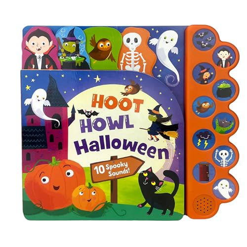 Hoot Howl Halloween 10-Button Sound Book for Little Trick-Or-Treaters (Interactive Children's Sound Book with 10 Spooky Sounds)