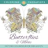 Butterflies & Moths Pattern Coloring Book For Adults