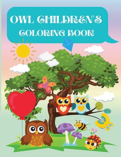 Cover of Owl Children's Coloring Book