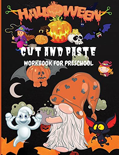 Cover of Halloween Cut and Paste Workbook for Preschool