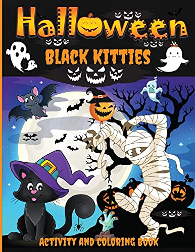 Cover of Ink Black, a Halloween Cat Coloring Book