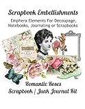 Scrapbook Embellishments Emphera Elements For Decoupage Notebooks Journaling Or Scrapbooks Romantic Roses Scrapbooking Junk Journal Kit