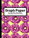 Graph Paper Composition Notebook 4x4 Quad Ruled Graphing Grid Paper 100 Pages Donuts