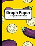 Graph Paper Composition Notebook 4x4 Quad Ruled Graphing Grid Paper 100 Pages Eggplant