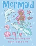 Mermaid Coloring And Activity Book Kids 48 And 812 Cute Coloring Dot To Dot And Word Search Puzzles Provide Hours Of Fun For Young Children