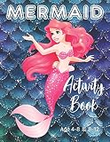 Mermaid Activity Book Age 48 And 812 Cute Coloring Dot To Dot And Word Search Puzzles Provide Hours Of Fun For Young Children