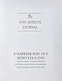 The Five Minute Journal A Happier You In 5 Minutes A Day Simple Daily Guided Format Increase Gratitude Happiness Life Planner Gratitude Gratitude Mindfulness And Productivity