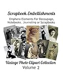 Scrapbook Embellishments Subtitle Emphera Elements For Decoupage Notebooks Journaling Or Scrapbooks Vintage Photo Clipart Collection 2