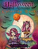 Halloween And Autumn Coloring Book By Molly Harrison A Halloween Coloring Book Featuring 25 Pages Of Line Art To Color Witches Vampires And More