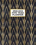 20202024 Five Year Planner Vintage Art Deco Elegant Marquee 60 Month Calendar And Log Book Business Team Time Management Plan Agile Sprint Media Creative Marketing Schedule 8x10 In