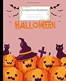 Composition Notebook Wide Ruled Lined Paper Notebook Journal Cute Halloween Pumpkins Workbook For Boys Girls Kids Teens Students For Back To School And Home College Writing Notes