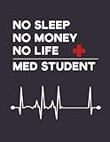 No Sleep No Money No Life Med Student Composition Notebook Journal 100 Pages Medical Student Book Gift For A Future Doctor In Medical School