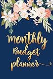 Monthly Budget Planner Personal Finance Planner And Organizer To Save Money And Track Bills And Spending Trendy Floral And Gold Cover