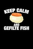 Keep Calm And Gefilte Fish Rosh Hashanah Notebook Pocket Jewish Holiday Journal New Year Mini Notepad Gift College Ruled 6x9