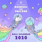 Narwhal And Unicorn Wall Calendar 2020 Wall Calendar With Magic Narwhals Unicorns Mermaids And Other Sea Creatures For Kids And Adults