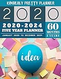 Five Year Planner 20202024 Personal Calendar Planner 5 Year 60 Months Calendar Large Size 85 X 11 20202024 Planner Organizer And Password Design 5 Year Monthly Planner 20202024