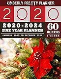 5 Year Planner 20202024 Cute 5 Year Planner 2020 60 Months Calendar Large Size 85 X 11 20202024 Planner Organizer And Internet Logbook Red Design 5 Year Monthly Planner 20202024
