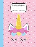 Primary Composition Notebook Grades K2 Primary Composition Notebook With Picture Space Top Half Blank Handwriting Practice Paper Primary Composition Notebook For Girls 100 Pages Unicorn