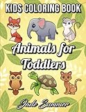 Animals For Toddlers A Toddler Coloring Book With Fun Simple And Educational Coloring Pages For Kids Ages 13