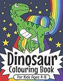 Dinosaur Colouring Book For Kids Ages 48 Dinosaur Colouring Book For Boys And Girls Packed With Real Cute Cartoon Dinosaur Colouring Pictures