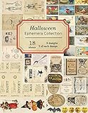 Halloween Ephemera Collection 18 Sheets Over 190 Vintage Ephemera Pieces For Diy Halloween Cardsjournals And Decoration