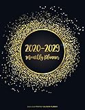 20202029 Monthly Calendar Planner 10 Years January 2020 To December 2029 Monthly Calendar Planner For Academic Agenda Schedule Organizer Logbook And Black Gold Design 10 Years Calendar Planner