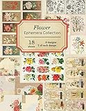 Flower Ephemera Collection 18 Sheets Over 200 Vintage Ephemera Pieces For Diy Cardsjournals And Other Paper Crafts