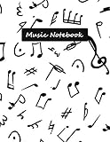 Music Notebook Manuscript Music Notation Paper Blank Staff Paper 12 Stave Standard Notebook For Songwriting Musicians Composition