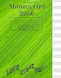 Manuscript Book Standard Manuscript Bookgreen Cover 85 X 11 100 Pages 12 Staves Per Page