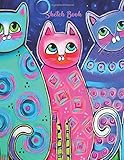 Sketch Book Artist Sketching Pad Cute Water Color Rainbow Cats Large Unlined Blank Pages Note Book 85 X 11 Creative Journal To Write In Or Doodle Diary 109 Pages Ideal Gift