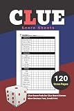 Clue Score Sheets V1 Clue Score Pads For Clue Board Games Nice Obvious Text Small Print 69 Inch 120 Score Pages