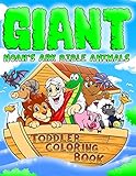 Noahs Ark Bible Animals Giant Toddler Coloring Book Babys First Bible Animals Fun Coloring Pages To Color Stocking Stuffer Ideas For Toddlers Gifts Bible Animals For Children
