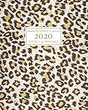 2020 Weekly And Monthly Plannercalendar Jan 2020 Dec 2020 Leopard Print Big Cat Design