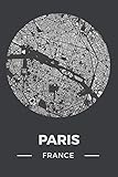 Paris France Carnet De Note Avec Plan De Paris 6 X 9 Pouces A5 120 Pages Cahier Notebook Agenda Bullet Journal De Voyage Blocnotes Calepin