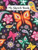 Sketch Book Pretty Watercolor Butterflies Blank Sketchpad For Women Girls Large Unlined Notebook Journal For Drawing Doodling Writing Doodle Diaries 109 Pages 85 X 11