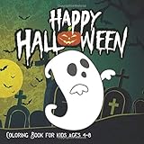 Halloween Coloring Books For Kids Ages 48 A Spooky Coloring Book For Creative Children Pumpkins Design Halloween Coloring Pages For Kids
