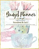 Budget Planner Home Finance Journal Succulent Cacti Designs Diy Monthly Bill Payment Organizer Goal Tracking Full Color Interior Nondated Lovemyhappyvibes Planners