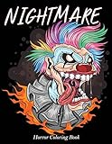 Nightmare Horror Coloring Book Zombie Scary Monsters Evil Women Dark Fantasy Creatures Midnight Edition Dark Paper For Adults Nightmare Coloring Book