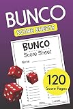 Bunco Score Sheets 120 Bunco Score Cards For Bunco Dice Game Lovers Party Supplies Game Kit Score Pads V9
