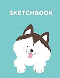 Sketchbook A Cute Puppy Kawaii Sketchbook For Kids 100 Pages Of 85 X 11 Large Blank Paper For Drawing Doodling Painting Or Sketching