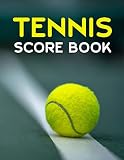 Tennis Score Book Game Record Keeper For Singles Or Doubles Play Tennis Ball On Court Tennis Match Log Score Sheets