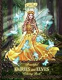 Beautiful Fairies And Elves Coloring Book For Experienced User Stress Relief