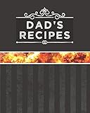 Dads Recipes Blank Recipe Book To Write In Gift For Dads That Cook